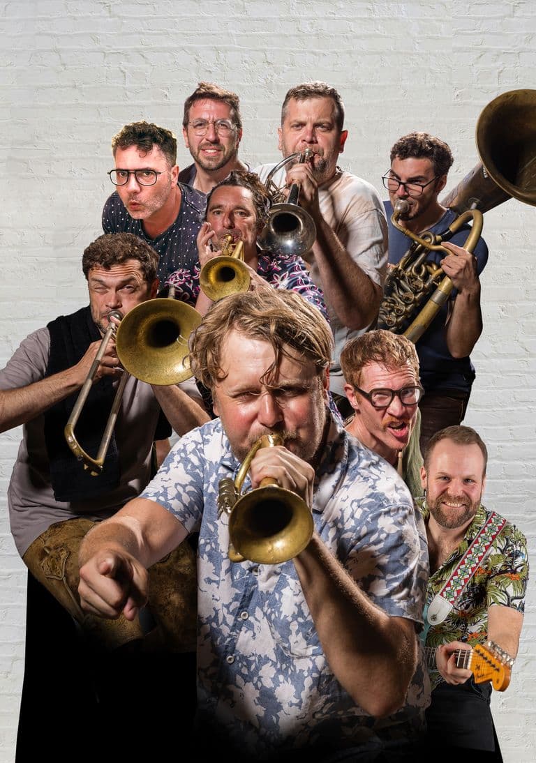 la brass banda auf der Bühne